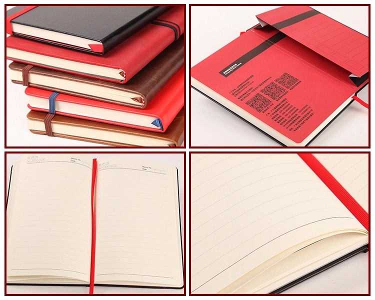 A5 PU Soft Leather Custom Print Notebook Student Notebook