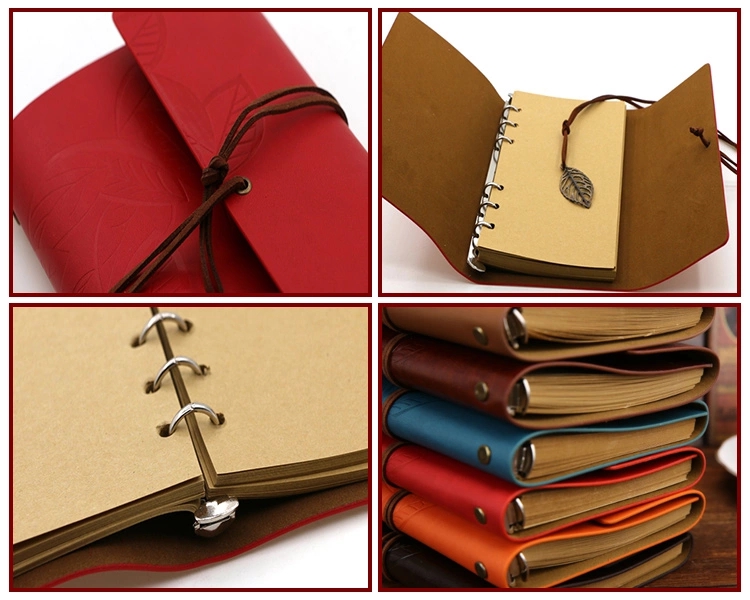 High Quality New Design Loose-Leaf Blank Kraft Notebook