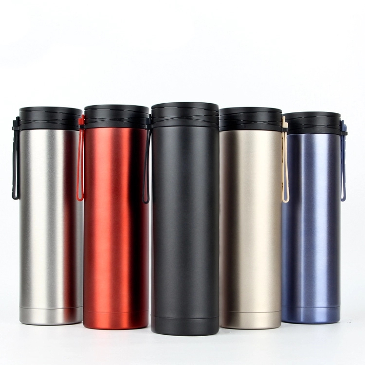 Simple Customized Portable Business Car Cup Mugs Stainless Steel Water Bottles