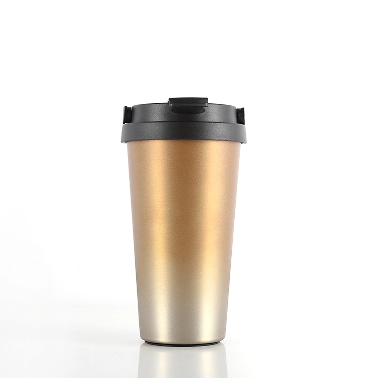 Portable Sports Business Custom Logo Car Coffee Cup Stainless Steel Water Bottles