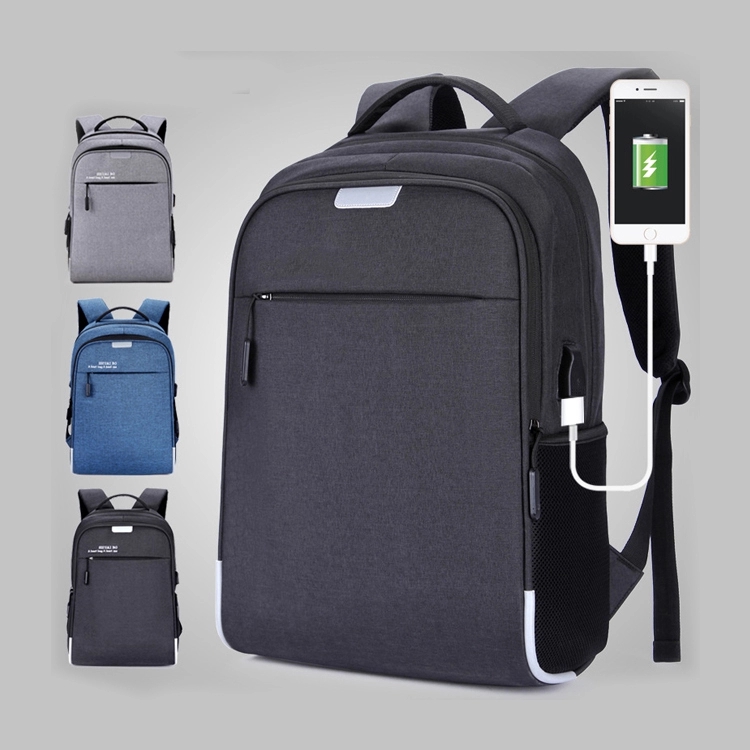 High Quality OEM Custom Logo Waterproof Nylon Travelling Business USB Charging Computer Backpack Laptop Bags