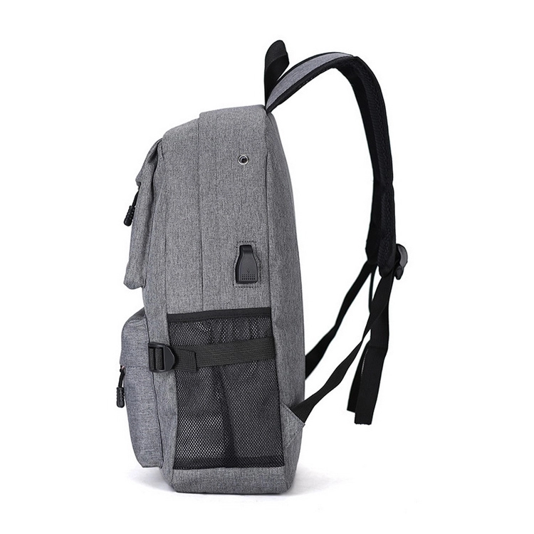 Vintage Waterproof Oxford Custom Stylish Man Woman Laptop Backpack with USB Charger