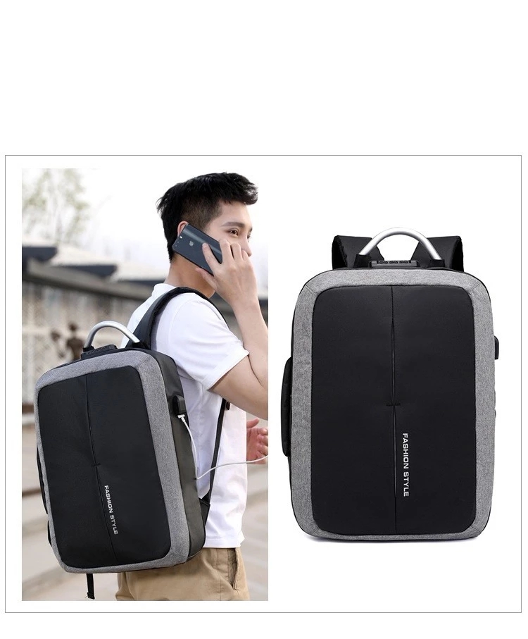 Wholesale new business trip fashion backpack water resistant backpack multi-function anti-theft with usb charging bag
