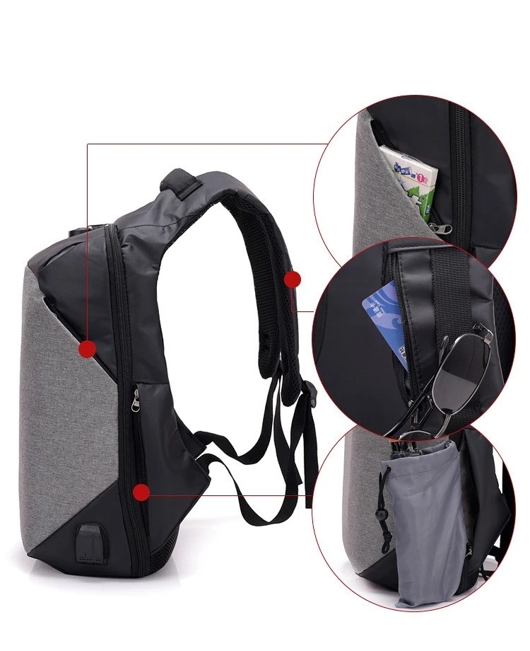 USB charging smart backpack anti-theft password lock shoulder waterproof business travel college backpack