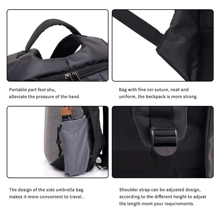 USB charging smart backpack anti-theft password lock shoulder waterproof business travel college backpack