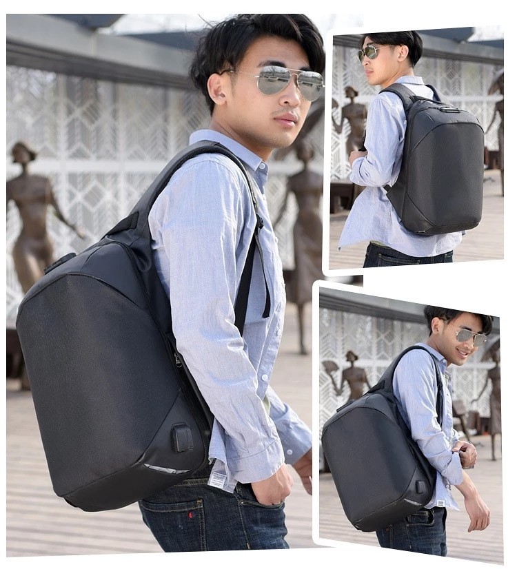 USB charging smart backpack anti-theft password lock shoulder waterproof business travel college backpack