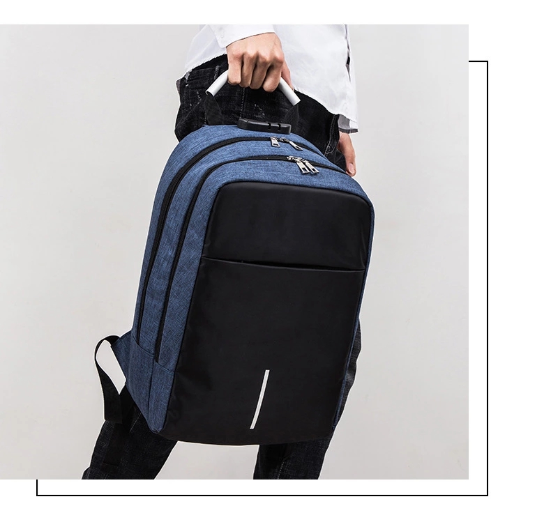 Wholesale new fashion backpack water resistant with usb college anti theft laptop school bag