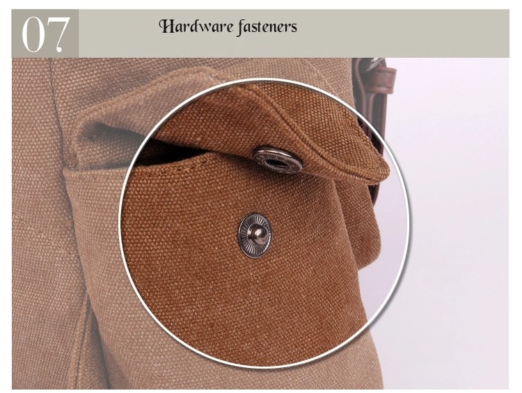 New Trendy Men's Slanting Across Multi-Pockets Chest Bag Canvas Interface Cycling Backpack Bags
