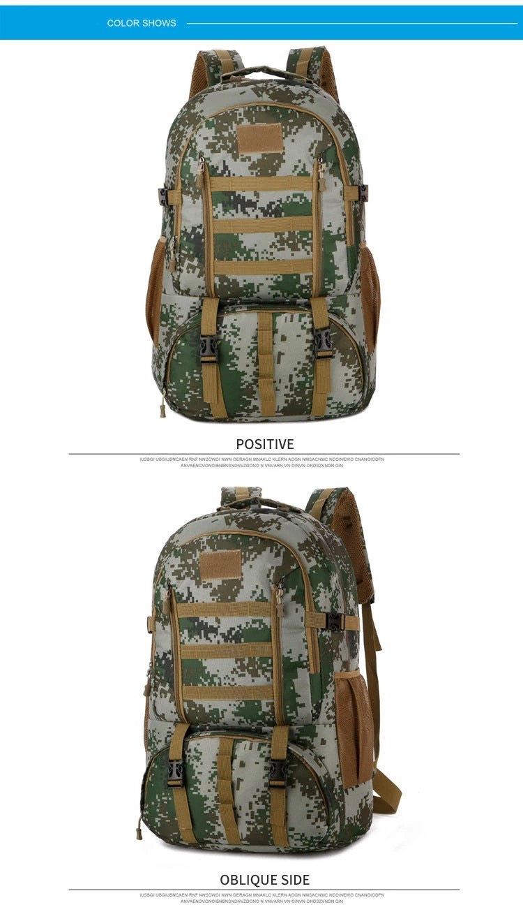 Wholesale Customized Logo Waterproof Hiking Bag Travel Camping Hiking Backpack