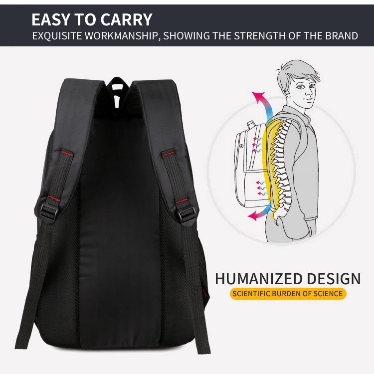 Wholesale Fashion Black Travel Backpack Men Bags for Laptop backpack