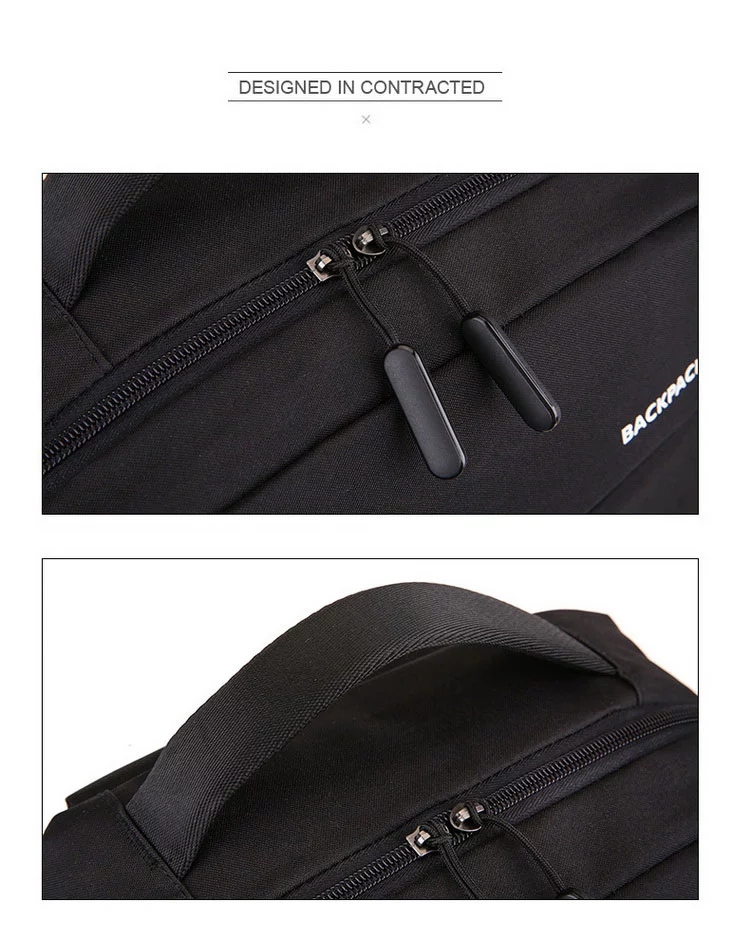 Promotional Fashion USB Charging Backpack Waterproof Business Travel Laptop Bag