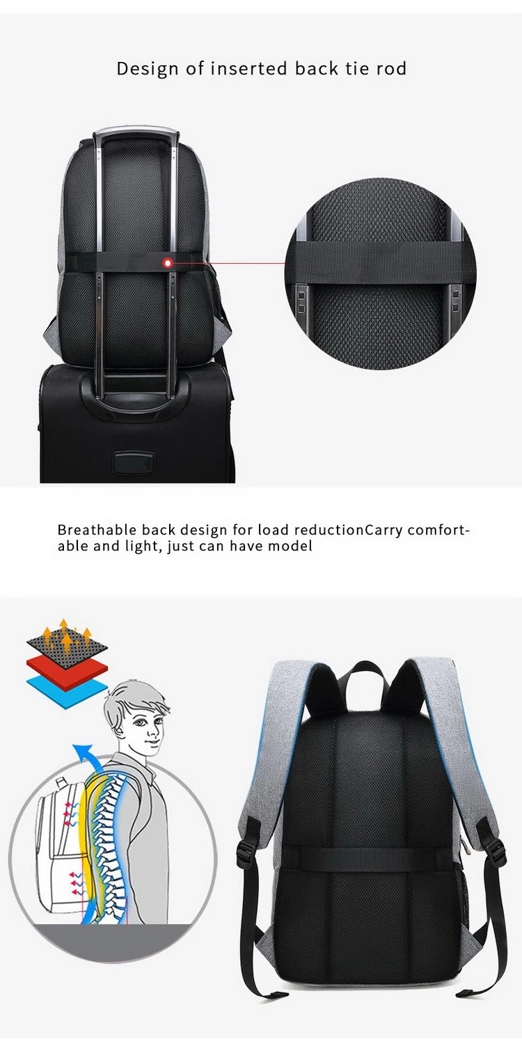 USB Charging Port School Backpack Custom Anti Theft Business Laptop Backpack