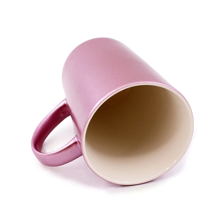 Heat transfer coating shiny cup Coating mug pearlescent shiny mug