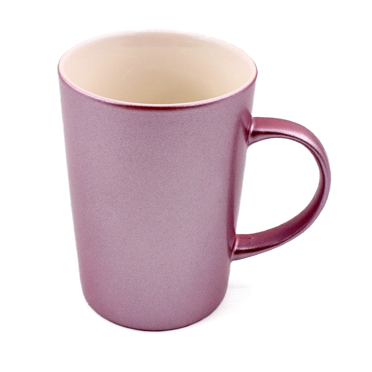 Heat transfer coating shiny cup Coating mug pearlescent shiny mug