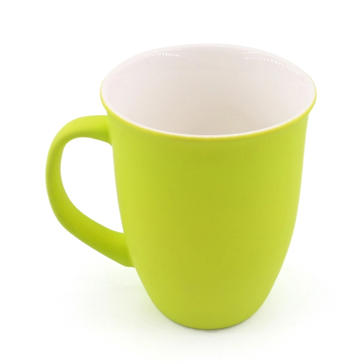 Candy color rubber coating cup Coating mug coffee cup custom