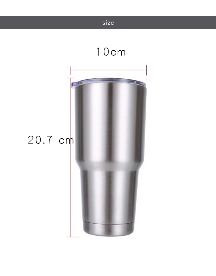 30 oz Coffee Mug Insulated Vacuum Double Wall Stainless Steel Tumbler