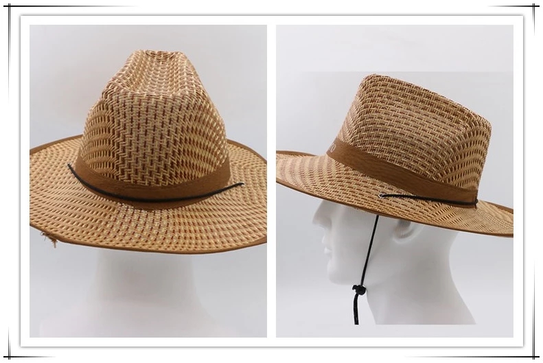 Wholesale Promotional China Manufacturer straw boater cowboy hat