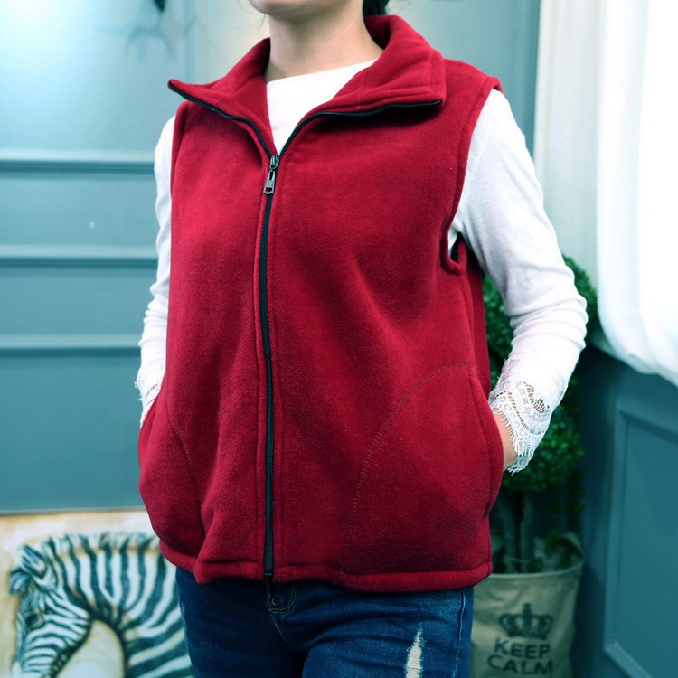 Hot Selling Sleeveless Jacket Women Waistcoat Fleece Vest