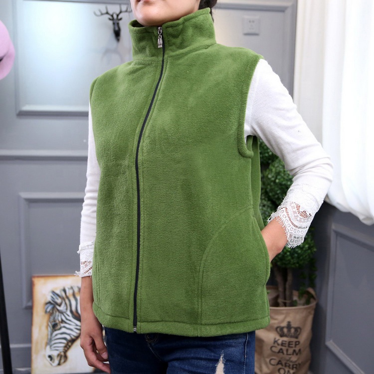 Hot Selling Sleeveless Jacket Women Waistcoat Fleece Vest