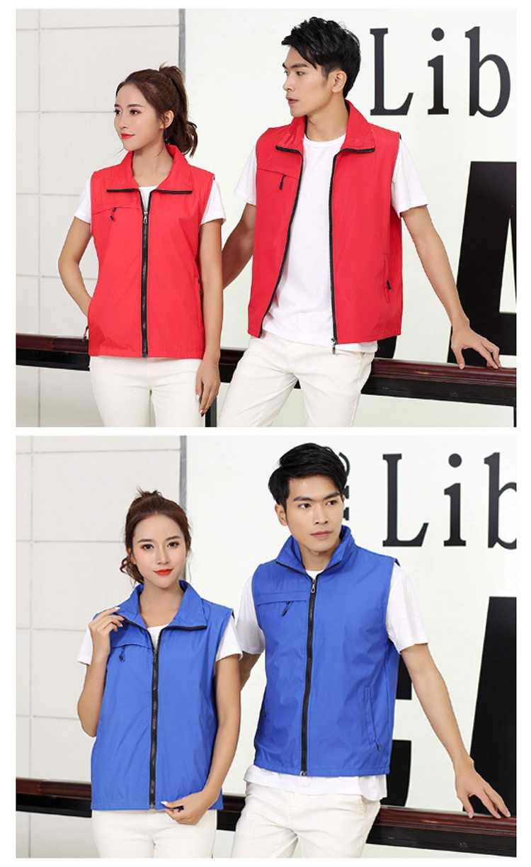 Promotion Cheap Polyester Advertising Work Waistcoat Vest