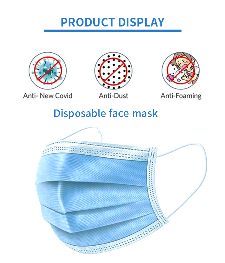 CE FDA Civilian Medical Dust Mouth Disposable Face Mask