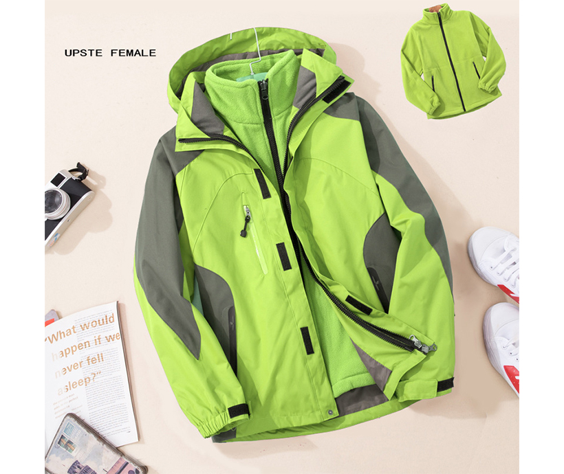 Detachable Liner Custom Logo Ski Jacket 3000mm Waterproof Winter Women Ski Jacket for Hiking Rain