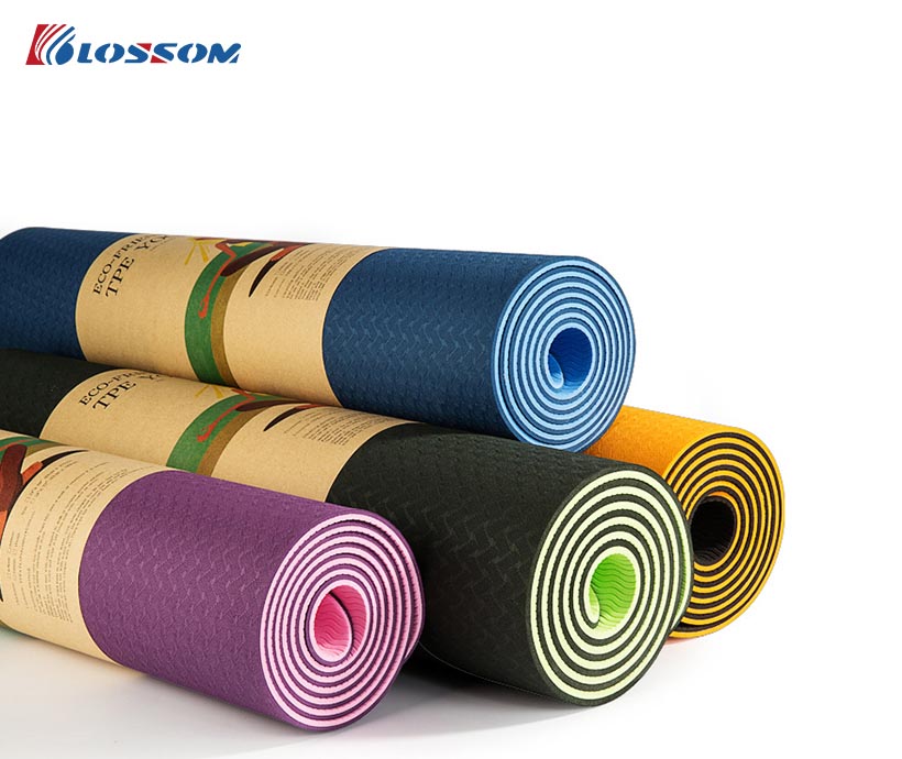 Custom printed Natural Foldable Yoga Mat Private Label