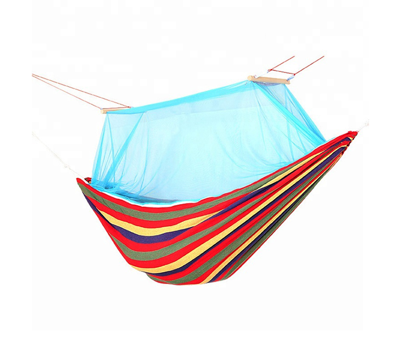 Rainbow camping hammock mosquito net double camping hammock