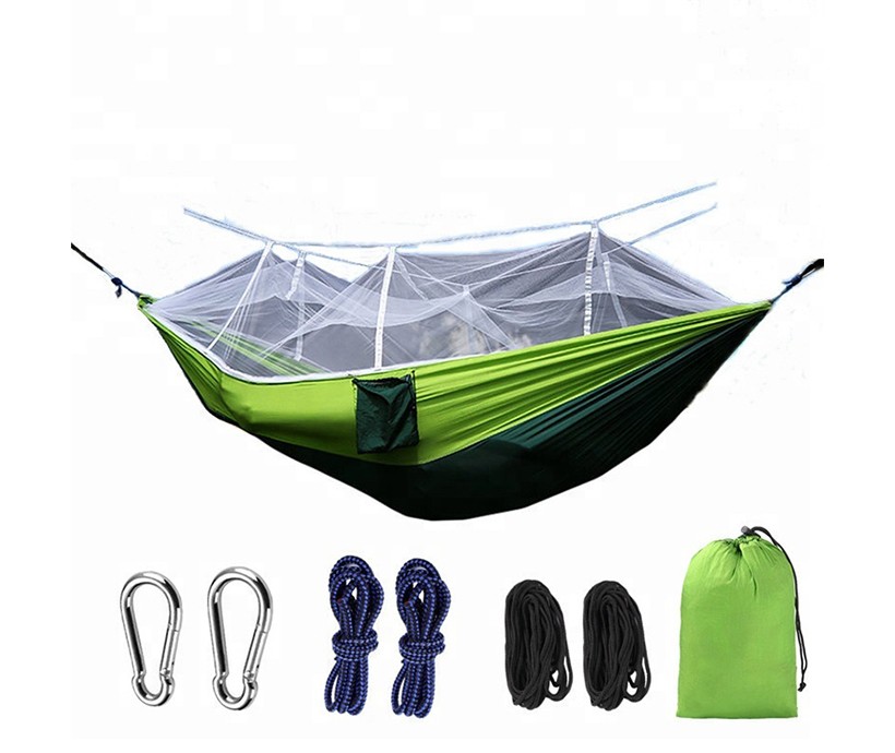 Fashion camping hammock with mosquito net camping hammock tent camping hammock double