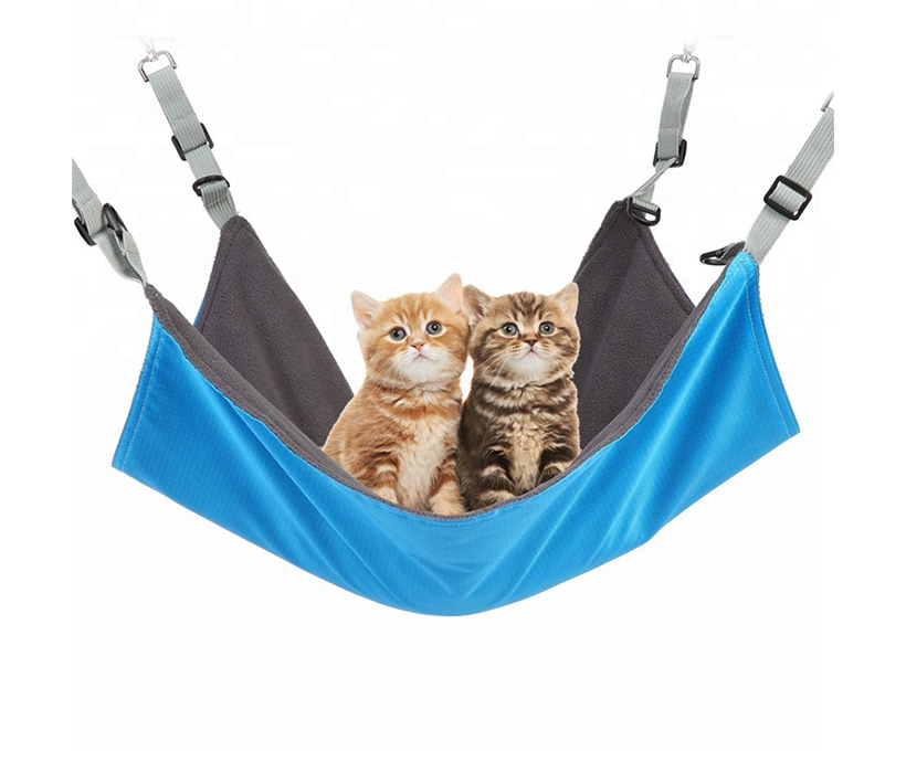 Carabiner indoor soft covered hanging pet sleeping bed pet hammock bed for cage