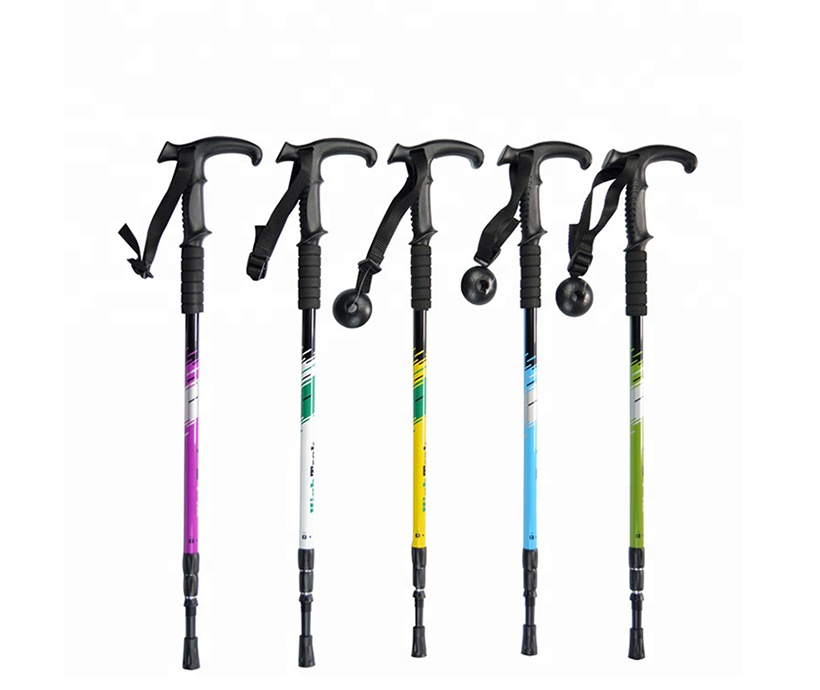 trekking poles hiking foldable walking sticks sticks for nordic hiking poles walking trekking stick