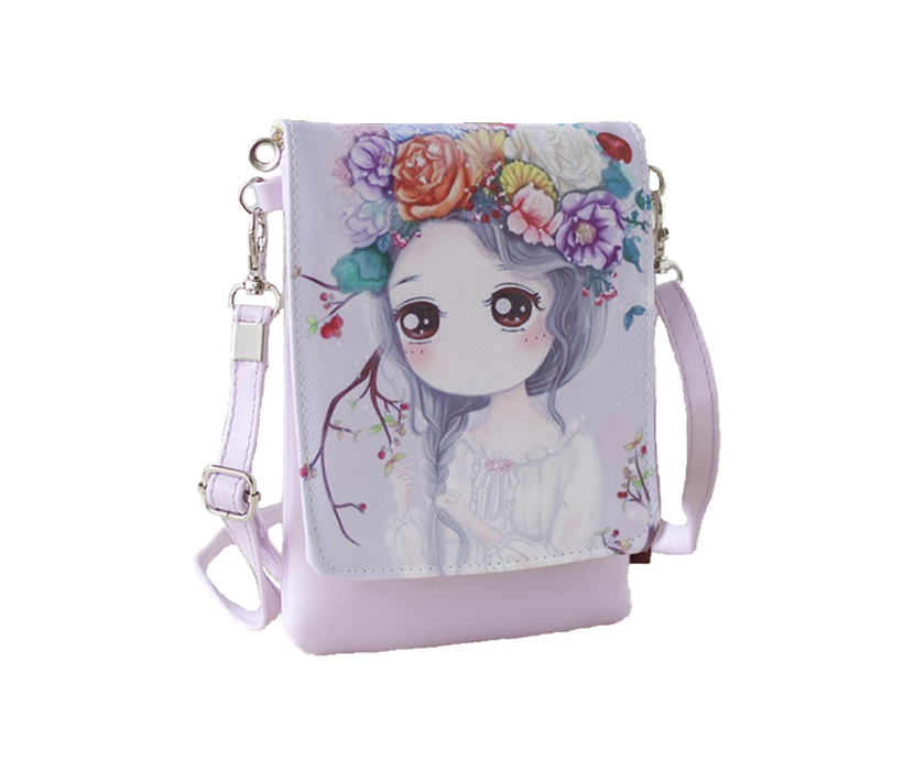 2019 New Trendy Lovely PU Small Single Crossed Printed Children's Cartoon Bag