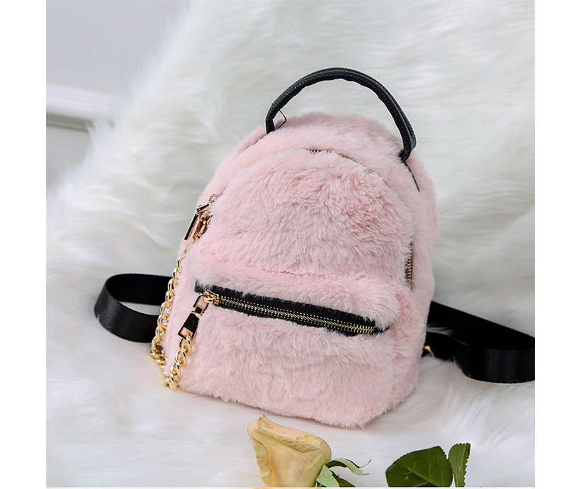 New Design Winter Ladies Cute Creative Schoolbag Mini Simple Fur ...