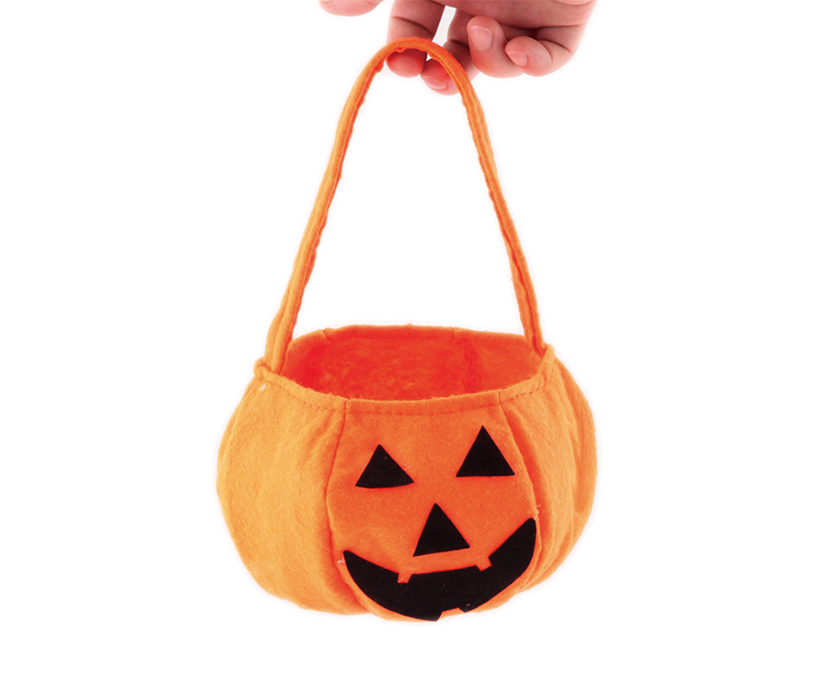 Custom Party Pumpkin Halloween Costumes Decoration Candy Bucket Bag for Kids