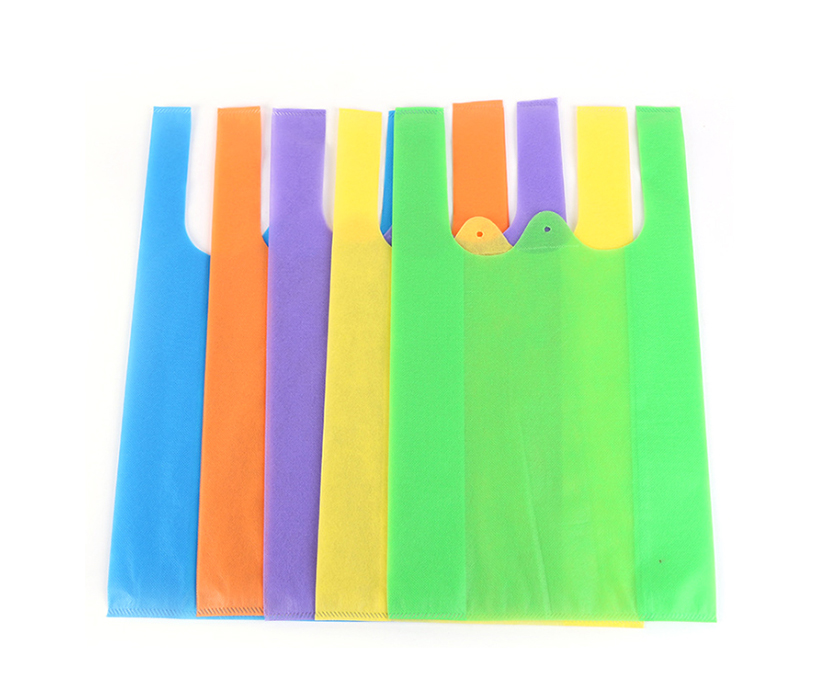 Cheap Foldable Custom Cheap Grocery Shopping Non Woven T-shirt Tote Bag