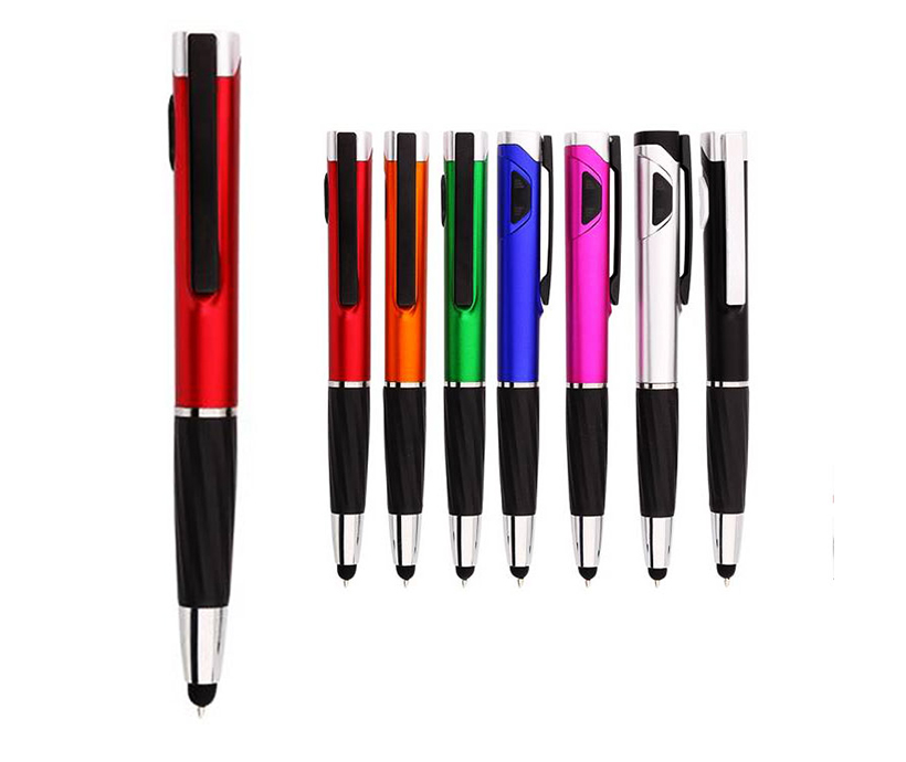 Customized Stylus Luxury Ballpoint Expensive Led Light Ballpoint Pens