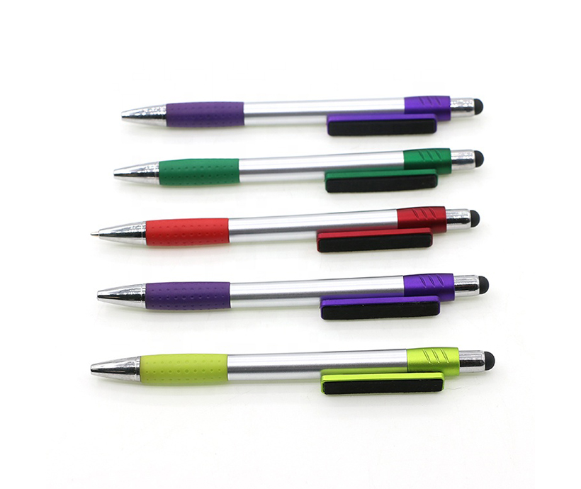 New Design Promotional Custom Logo Ballpoint Pen Touch Pen Plastic Ball Pen