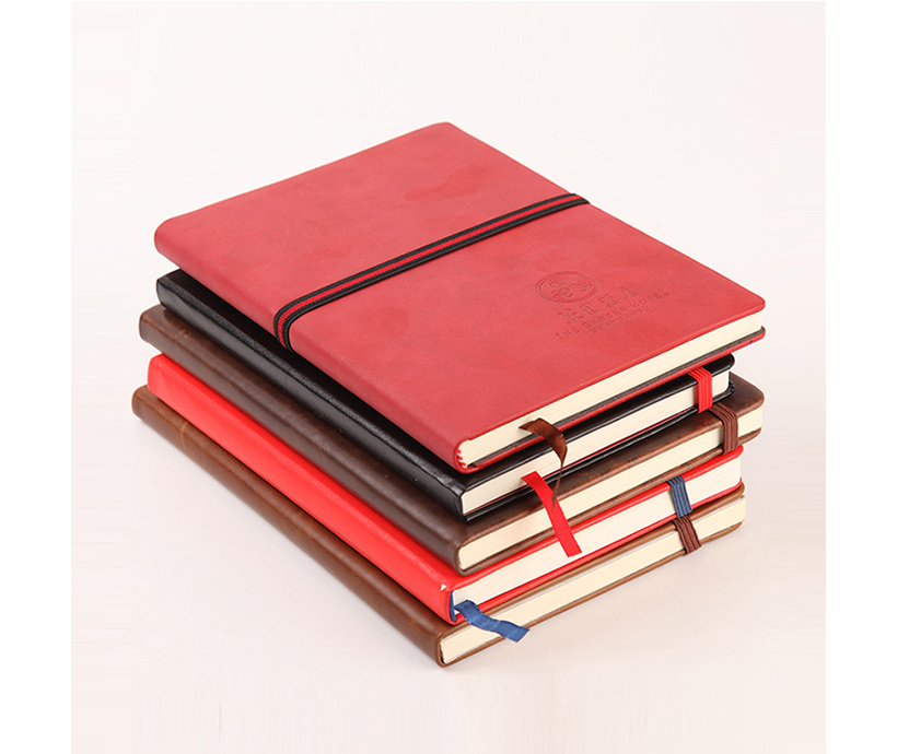 A5 PU Soft Leather Custom Print Notebook Student Notebook