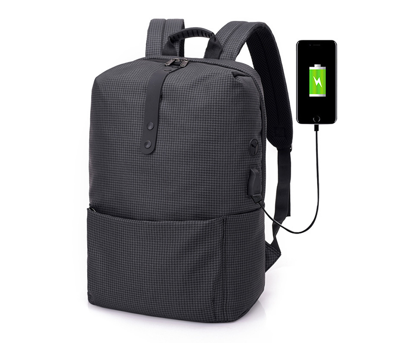 Casual Business Lightweight Laptop Bag USB Charging Large Capacity Travel Anti-theft Bag