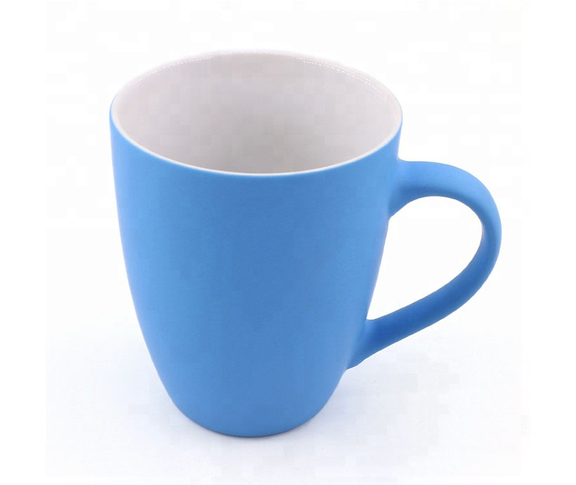 Candy color rubber coating cup Coating mug coffee cup custom