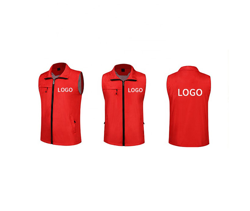 Promotion Cheap Polyester Advertising Work Waistcoat Vest